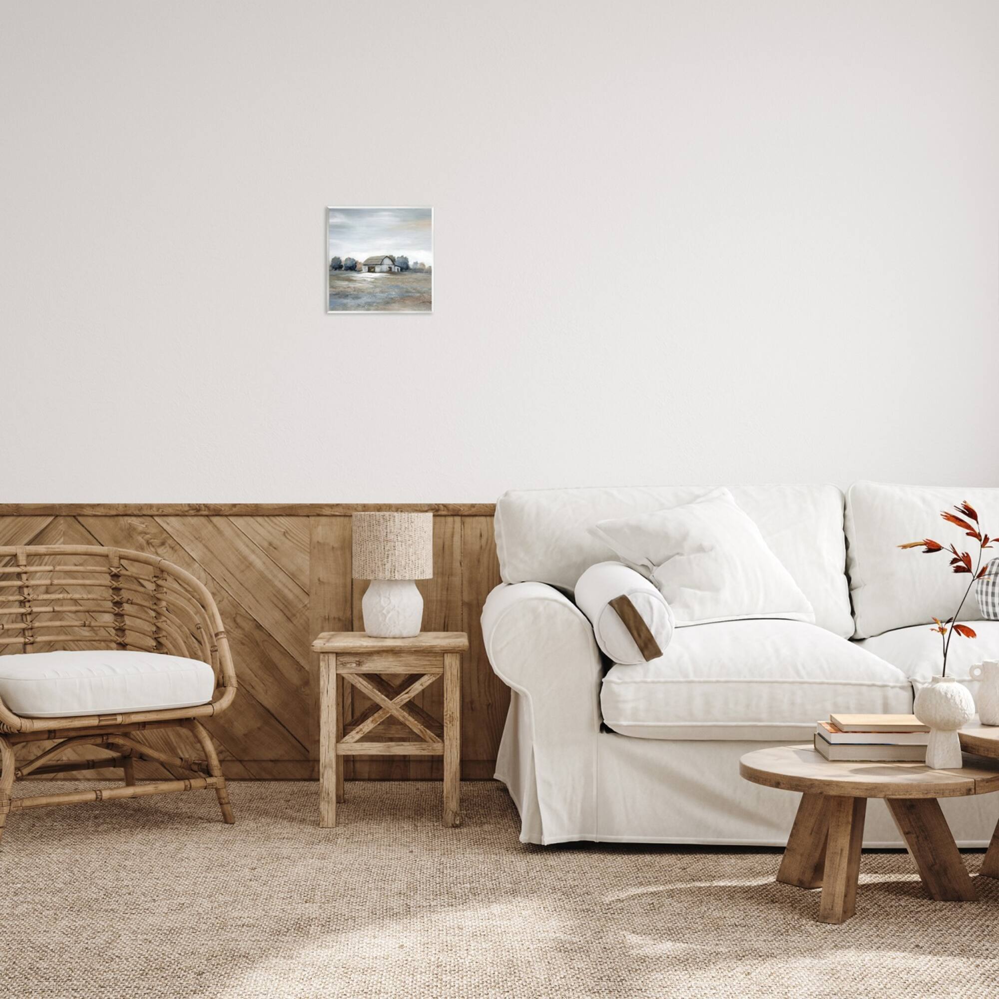 Stupell Industries Countryside Barn Neutral Tones Wall Plaque Art